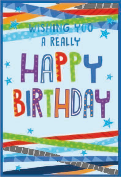 Happy Birthday Card -  Open Juvenile