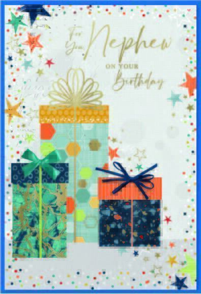 Nephew Birthday Card - Presents