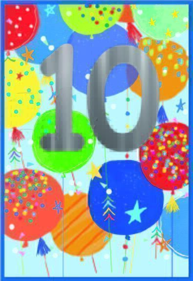Age 10 Boy birthday Card