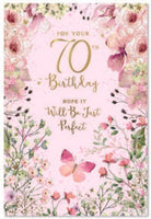 AGE 70 FEM TRAD 70TH BIRTHDAY CARD
