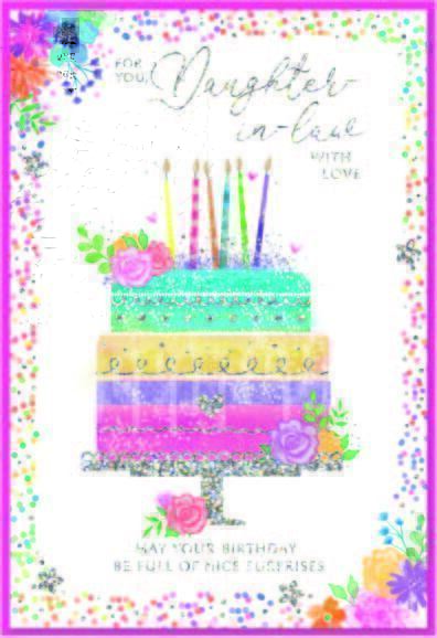 DAUGHTER IN LAW BIRTHDAY CARD