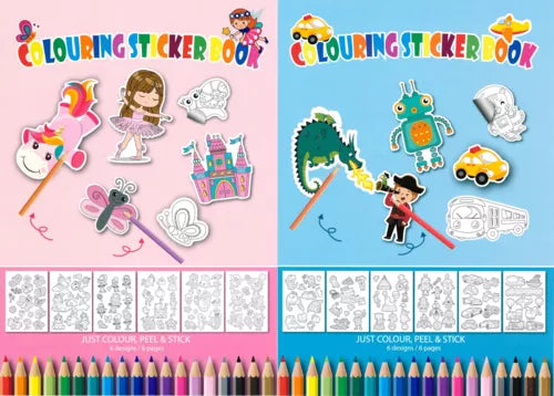 STICKER/COLOURING BOOK