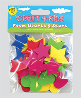CRAFT 4 KIDS PACK OF 70 SELF ADHESIVE SHAPES*