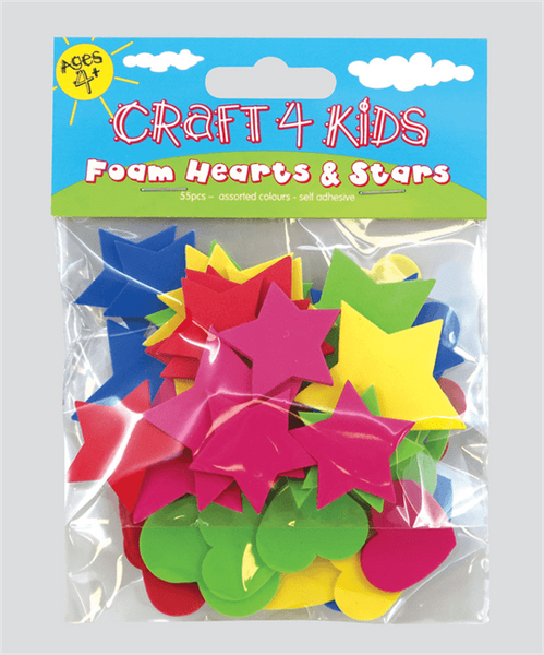 CRAFT 4 KIDS PACK OF 70 SELF ADHESIVE SHAPES*