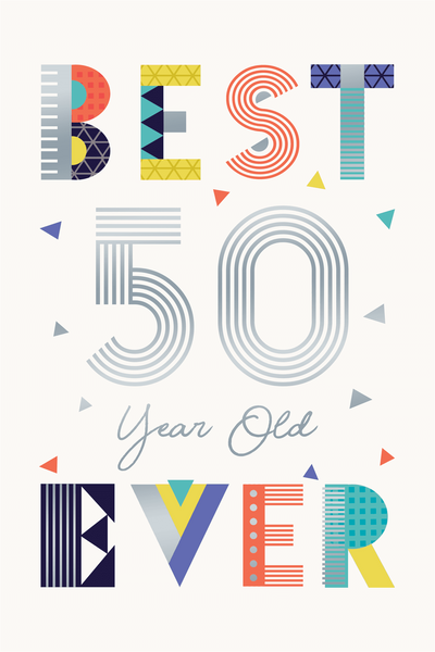 URBAN STYLE  AGE 50 MALE 50TH BIRTHDAY CARD