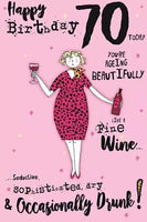 WILD THING AGE 70 FEM 70TH BIRTHDAY CARD