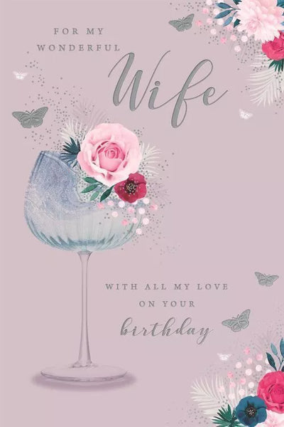 FINESSE C75  - WIFE TRAD GREETING CARD