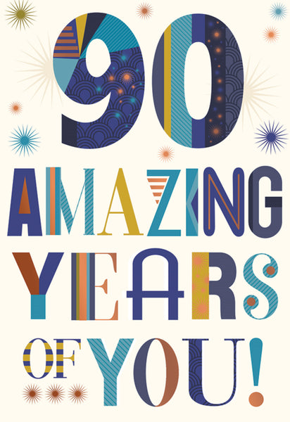 90th Birthday Male Card*