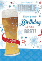 CHEERS & BEERS C50  - UNCLE GREETING CARD