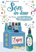 CHEERS & BEERS - SON IN LAW BIRTHDAY CARD