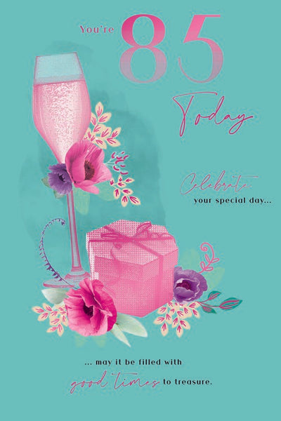 85th Birthday Female Lrg Card*