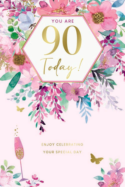 90th Birthday Card Female*
