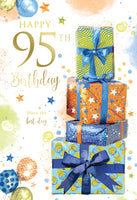 95th Birthday Male Greeting Card