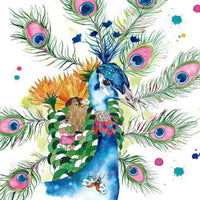 LOVE LILLY - BLANK (PEACOCK) GREETING CARD