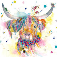 LOVE LILLY - BLANK (HIGHLAND COW) GREETING CARD