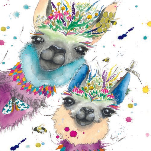 LOVE LILLY - BLANK (LLAMA'S) GREETING CARD
