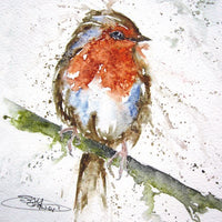 SANDI MOWER - BLANK (ROBIN) GREETING CARD