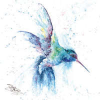 SANDI MOWER - BLANK (KINGFISHER) GREETING CARD