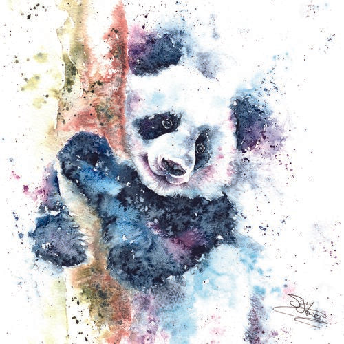 SANDI MOWER - BLANK (PANDA) GREETING CARD