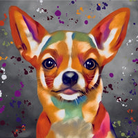 DEB BARKER - BLANK (CHIHUAHUA) GREETING CARD