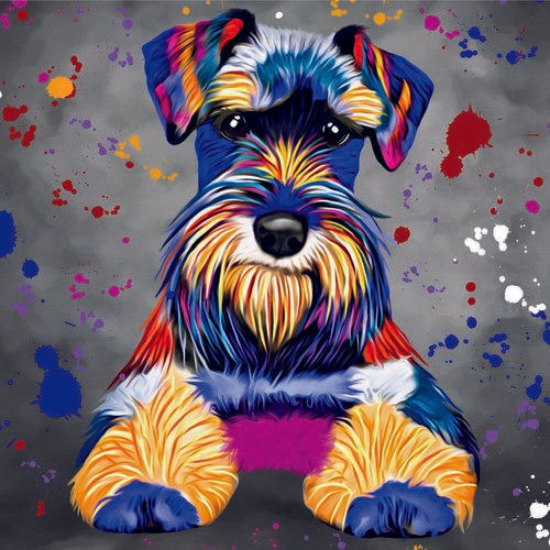 DEB BARKER - BLANK (SCHNAUZER) GREETING CARD