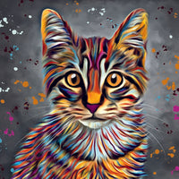 DEB BARKER - BLANK (CAT) GREETING CARD