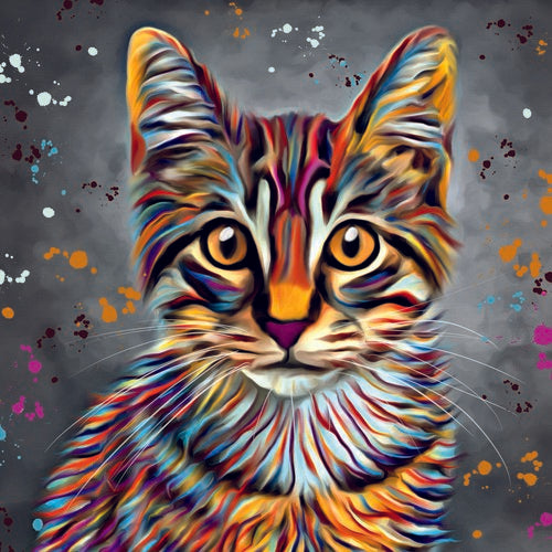 DEB BARKER - BLANK (CAT) GREETING CARD