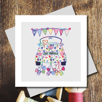 MARINA B DESIGNS PRETTY LILLY WEDDING DAY GREETING CARD