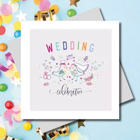 MARINA B DESIGNS -CONFETTI- WEDDING DAY GREETING CARD