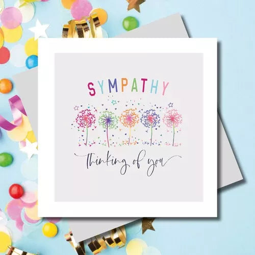 CC10 CONFETTI CELEB CARD- SYMPATHY