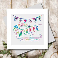 MARINA B DESIGNS -MARDI GRAS- WEDDING DAY GREETING CARD
