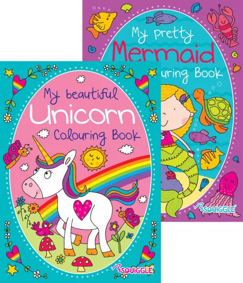 UNICORN & MERMAID COLOURING BOOK