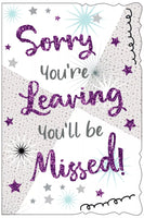 Sorry You're Leaving Card