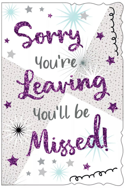Sorry You're Leaving Card