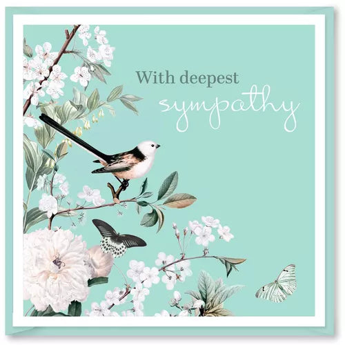 DBV SQ CARDS  - BLOSSOM SYMPATHY GREETING CARD