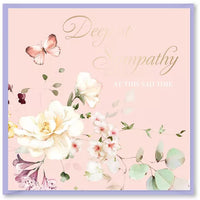 DBV SQ CARDS  - FLEUR SYMPATHY GREETING CARD