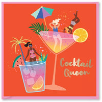MARGARITA COCKTAIL QUEEN BIRTHDAY CARD