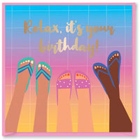 MARGARITA RELAX B'DAY BIRTHDAY CARD