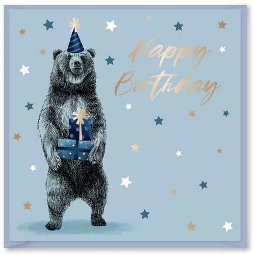 DBV SQ CARDS  - PARTY ANIMALS B'DAY GREETING CARD