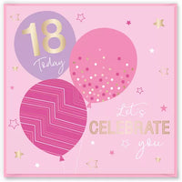 AGE 18 FEMALE - Birthday Card