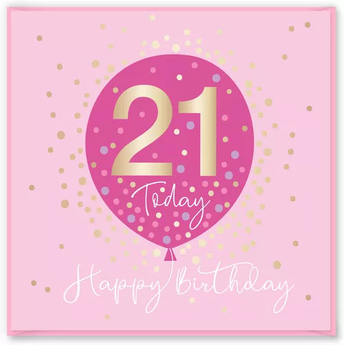 21st  Birthday Card Female*