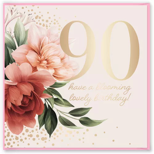 AGE 90 FEMALE - Birthday Card