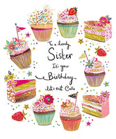 ARTISAN SQ CARD  - CAKE (SISTER) GREETING CARD