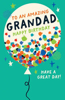 ZEST C50 CARD  - GRANDAD BALLOON GREETING CARD