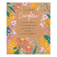 ECO NATURE CARDS  - DAUGHTER GREETING CARD