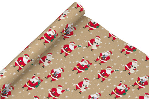 ECO NATURE 3M CHRISTMAS ROLL WRAP (SMARTWRAP) - SANTA