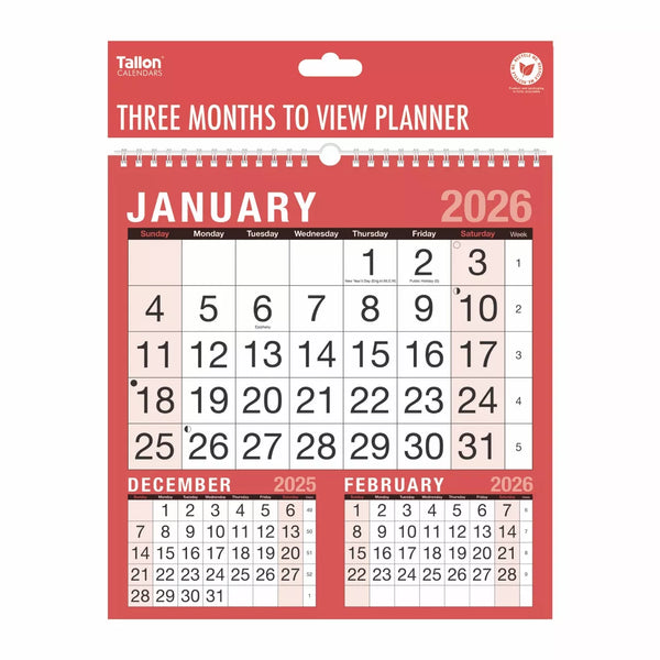 Bold Calendar 2026