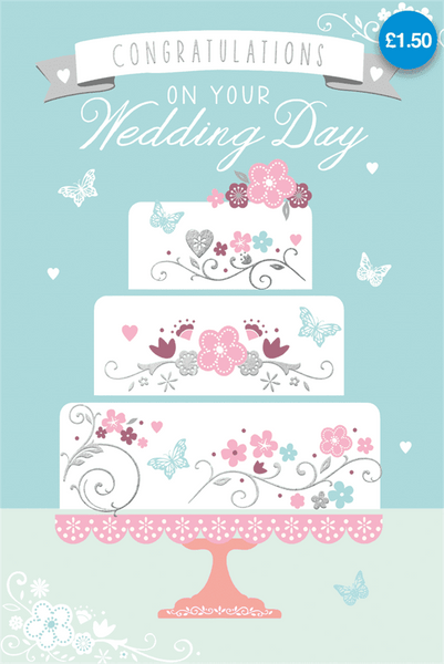 CONGRATULATIONS ON YOUR WEDDING DAY CARD