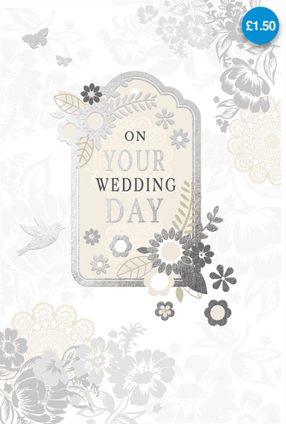 CONGRATULATIONS ON YOUR WEDDING DAY CARD