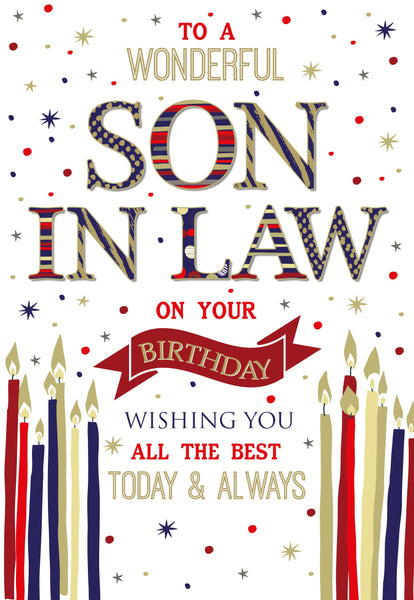 Son in Law Greeting Card